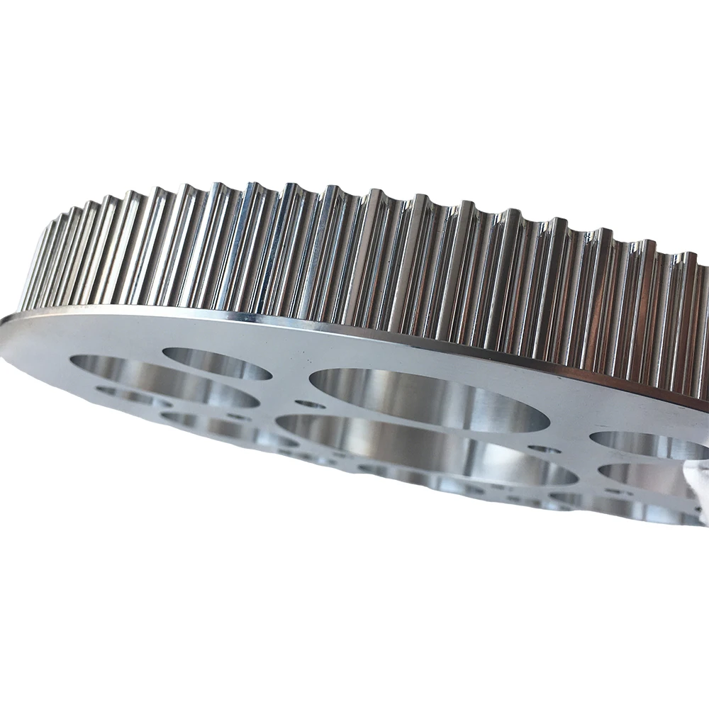 Polea de correa síncrona CNC de metal mecanizada - imagen 4