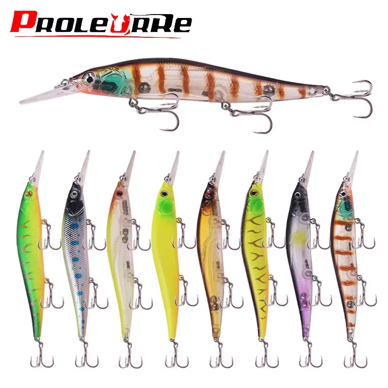 Señuelo artificial Minnow de plástico duro para lubina - imagen 3