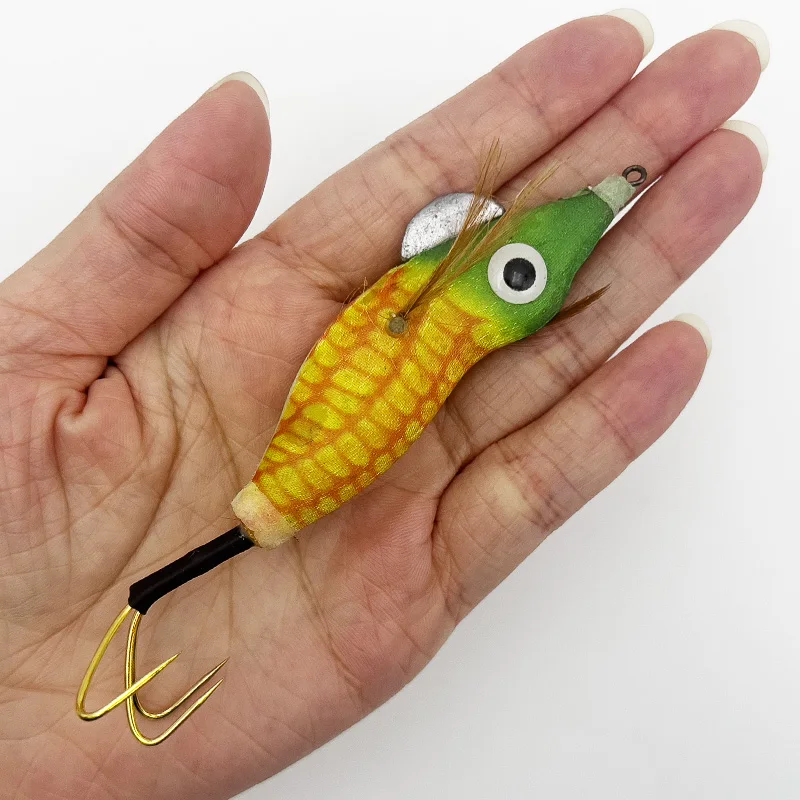 ShareShark señuelo luminoso para calamar y camarón, gancho dorado - imagen 2