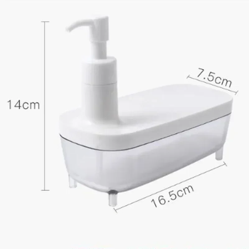 Dispensador de líquido con escurridor y soporte de jabón para cocina - imagen 4