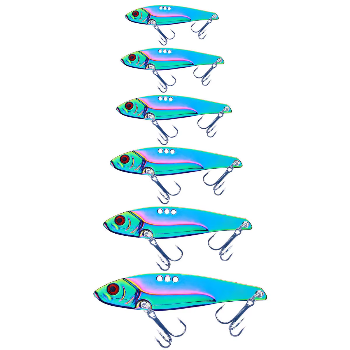 Señuelo VIB 3D duro con anzuelo triple - imagen 2