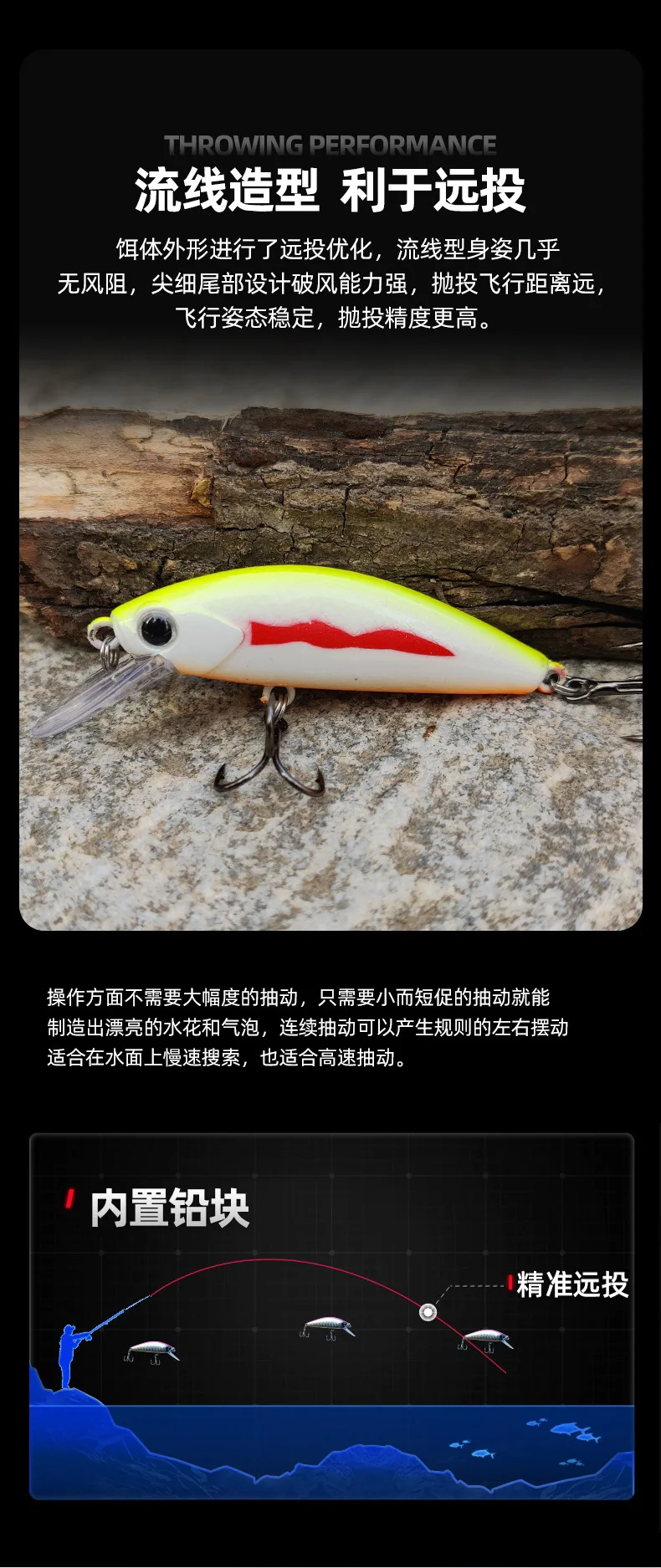 Señuelo FISHING PARADISE en entorno de pesca