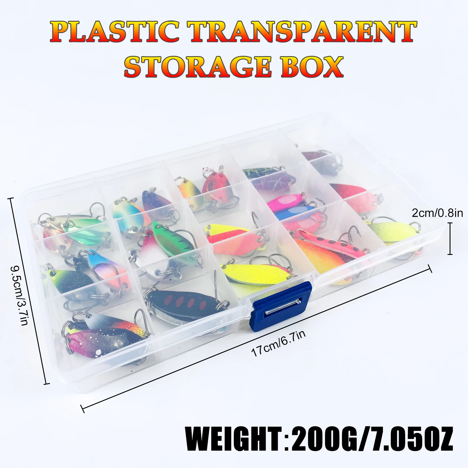 Free Fisher señuelos de cuchara con caja – Cebo giratorio para trucha - imagen 3