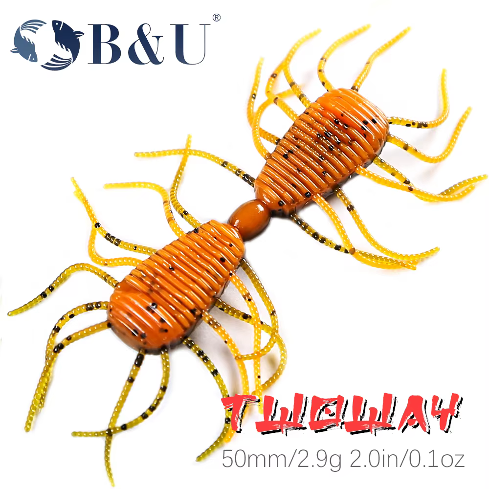 B&U Larva 50mm – Cebo blando para lubina y perca - imagen 2