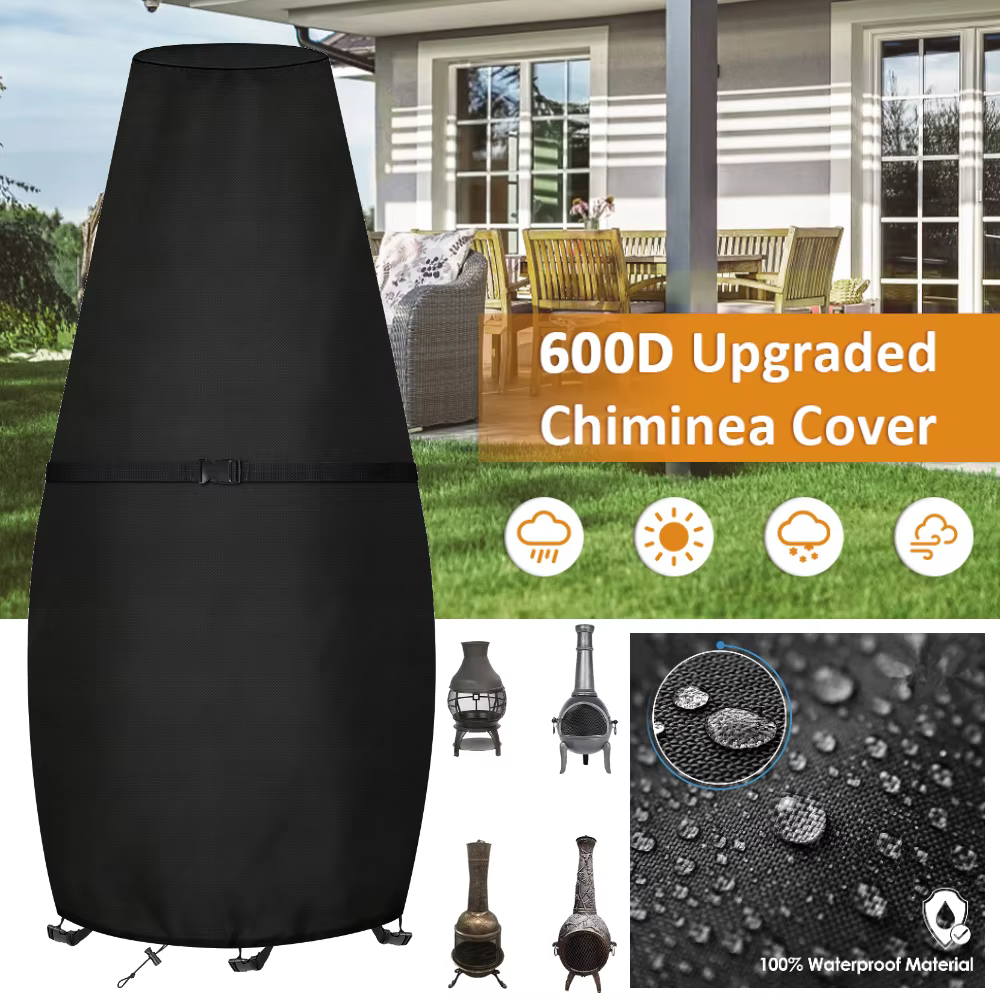 Funda Impermeable Chimenea Camping – Protector Calefactor Exterior