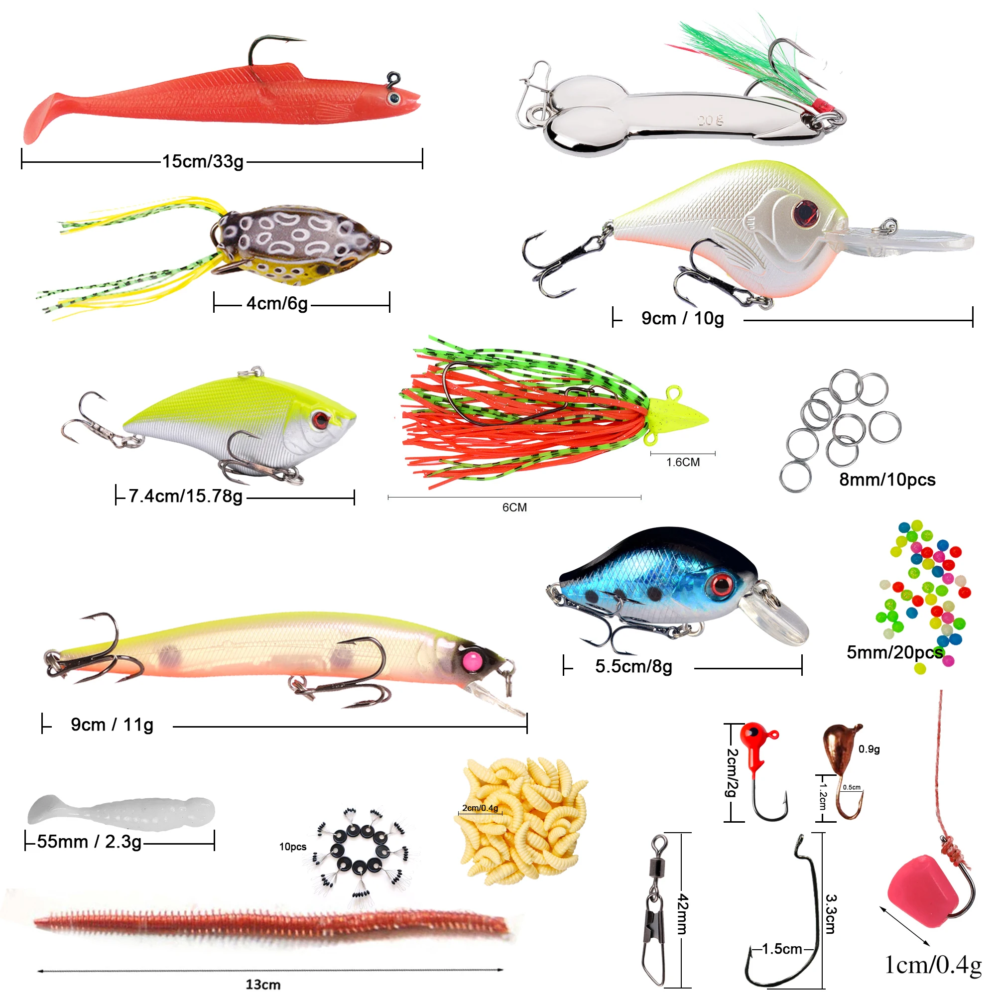Free Fisher señuelos spinners y vinilos minnow para pesca - imagen 4