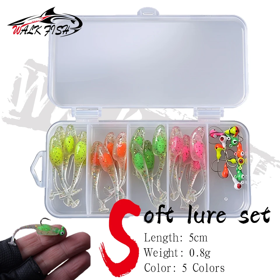 WALK FISH Swimbait blando con cola en T para micro vinilo - imagen 4