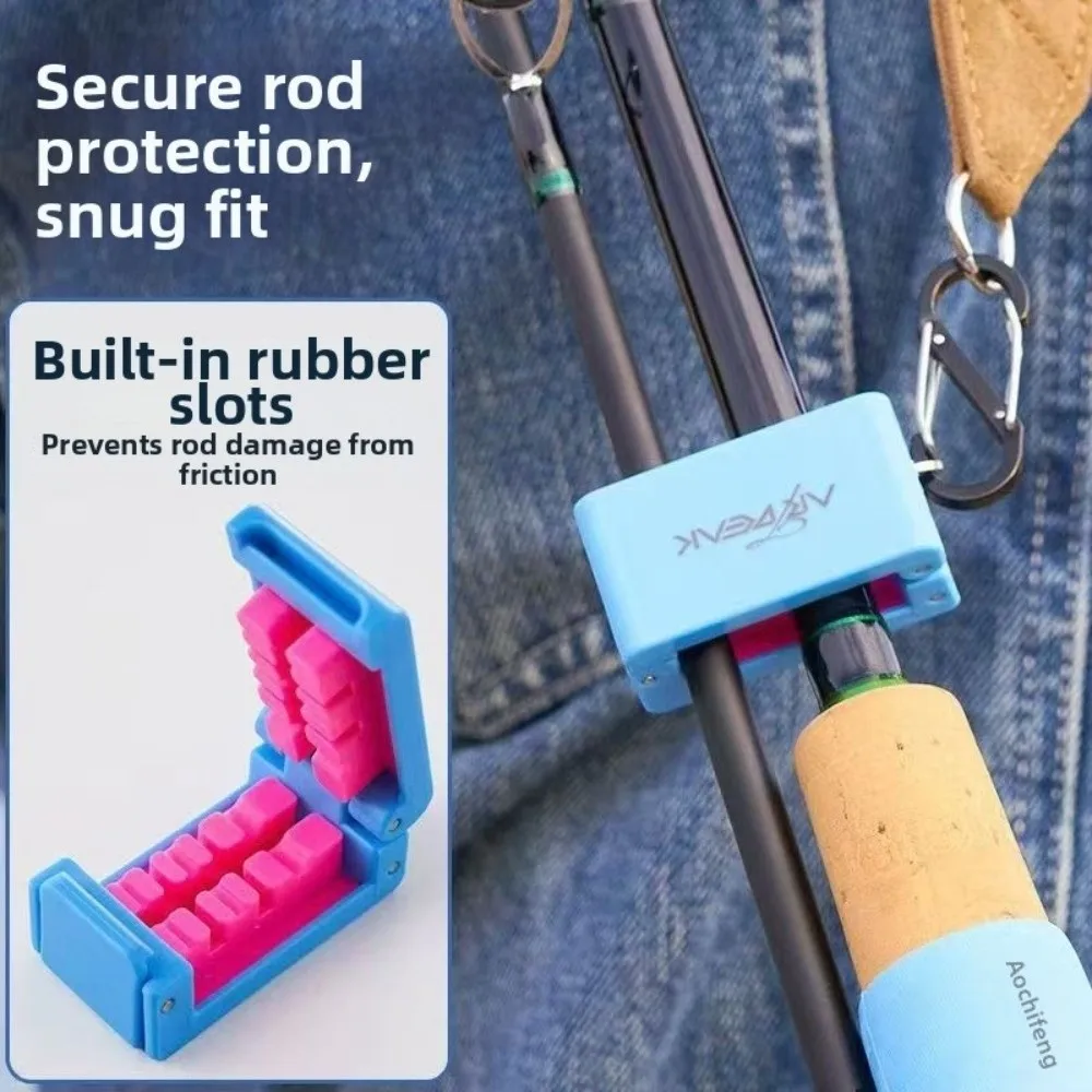 Soporte elástico para caña portátil con funda de silicona - imagen 5