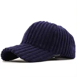Gorra de invierno térmica pana algodón ajustable Hip Hop unisex