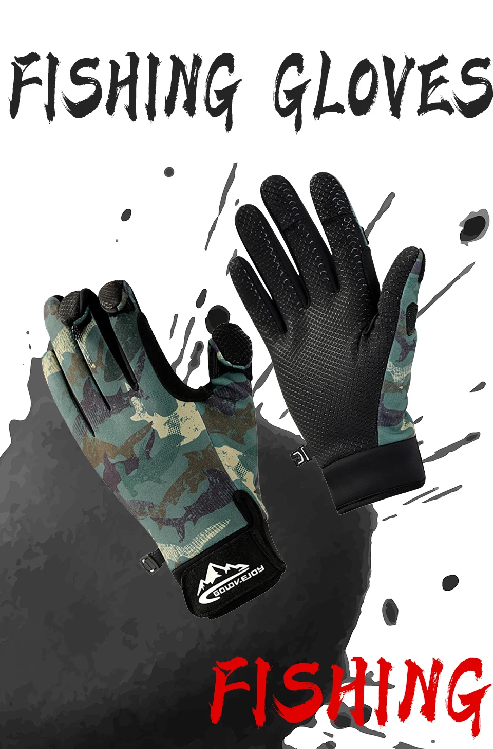 Guantes WALK FISH en acción