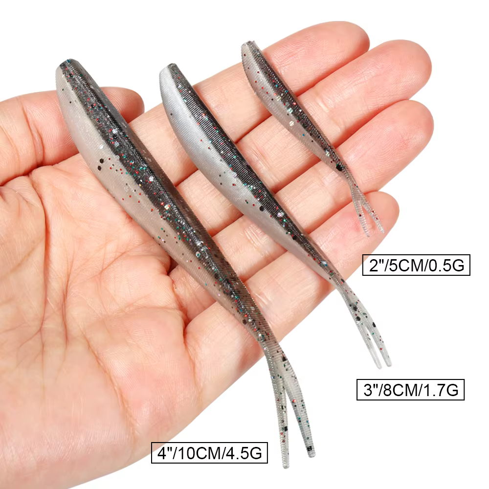 Señuelo Soft Spinpoler Fluke Split Tail para Baars - imagen 5