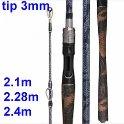 Caña de Pescar Carbono 2 Tramos ZZ257 – Acción 50-80g – Mango Pistola