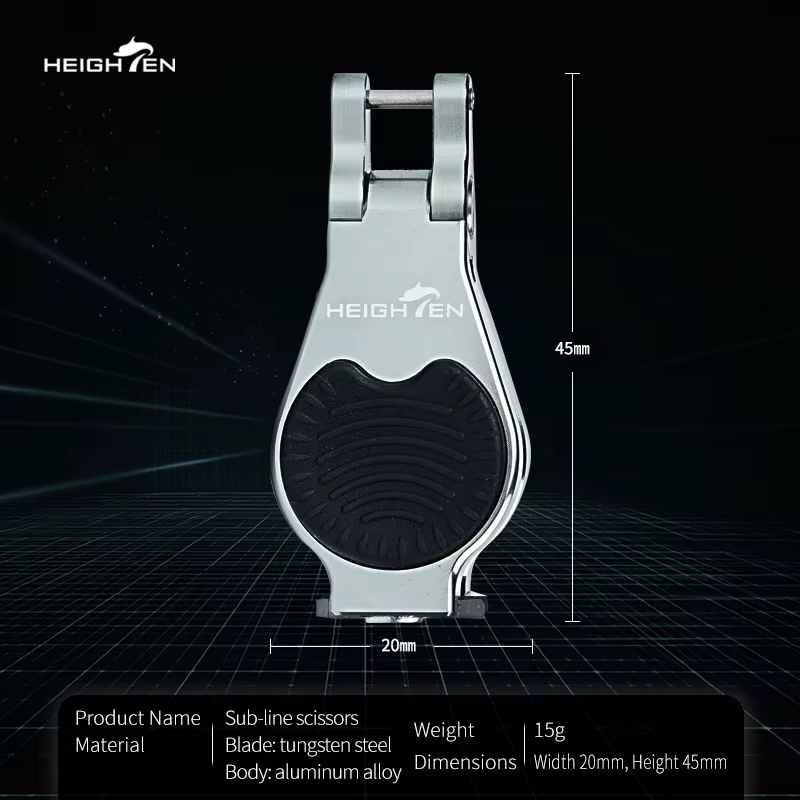 HEIGHTEN Mini cortador de línea duralino para pesca en roca