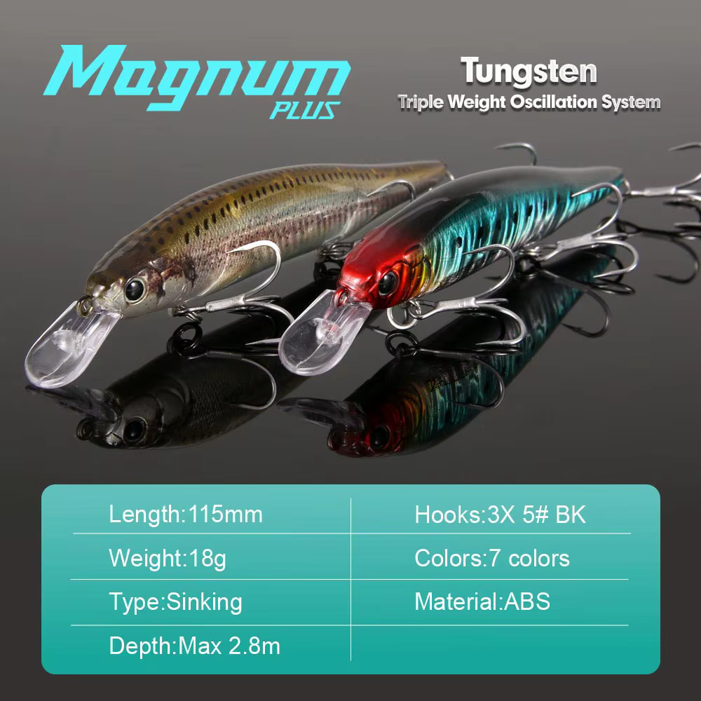 FSTK Minnow Kanata 115mm 18g - Crank X80 tungsteno, agua salada - imagen 3