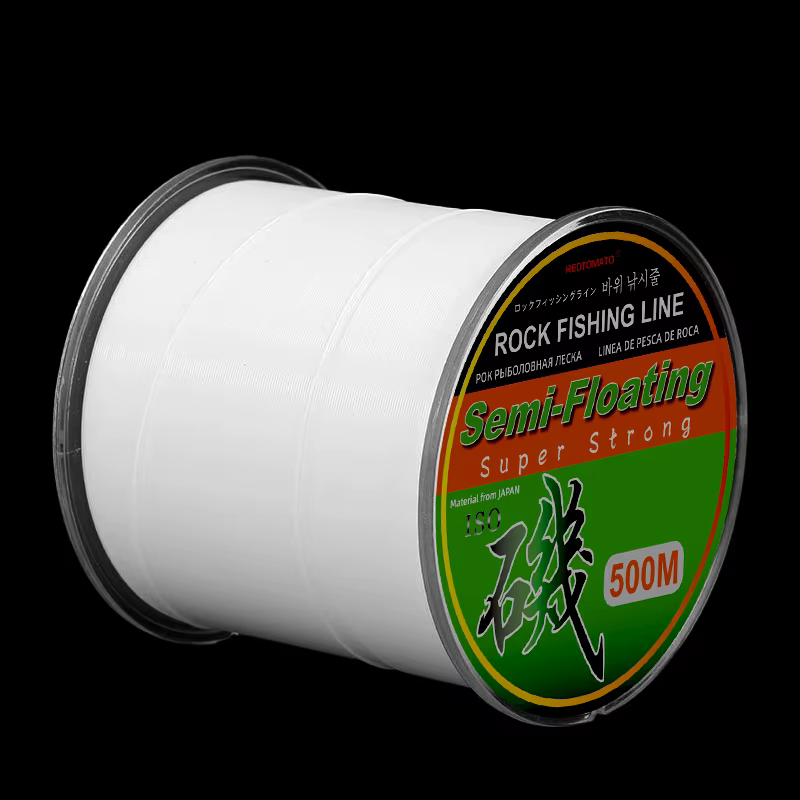 Línea de pesca monofilamento de nailon 500m blanca para mar y roca - imagen 4