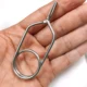 Alicates hackle de acero inox Vtwins para atar moscas y clips - imagen 5