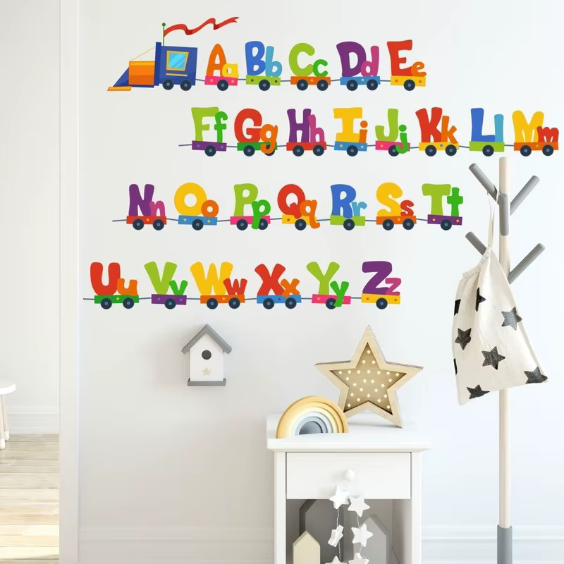 Pegatinas Pared ABC Tren – Decoración Habitación Infantil - imagen 4