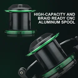 Carrete NGK2 13000/15000 con arrastre potente para agua dulce y salada