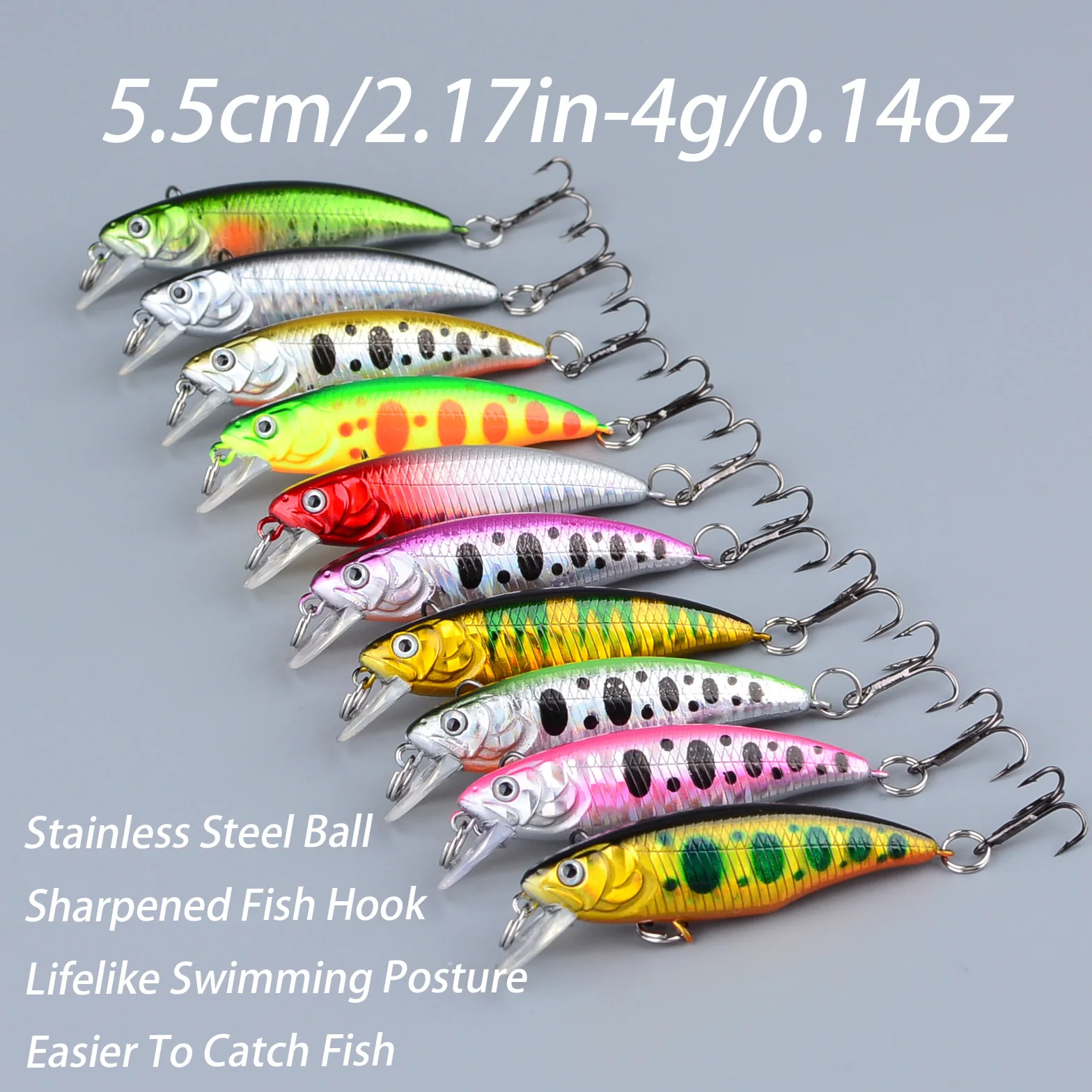 Jerkbait hundidor minnow realista para lubina y trucha Swimbait - imagen 3