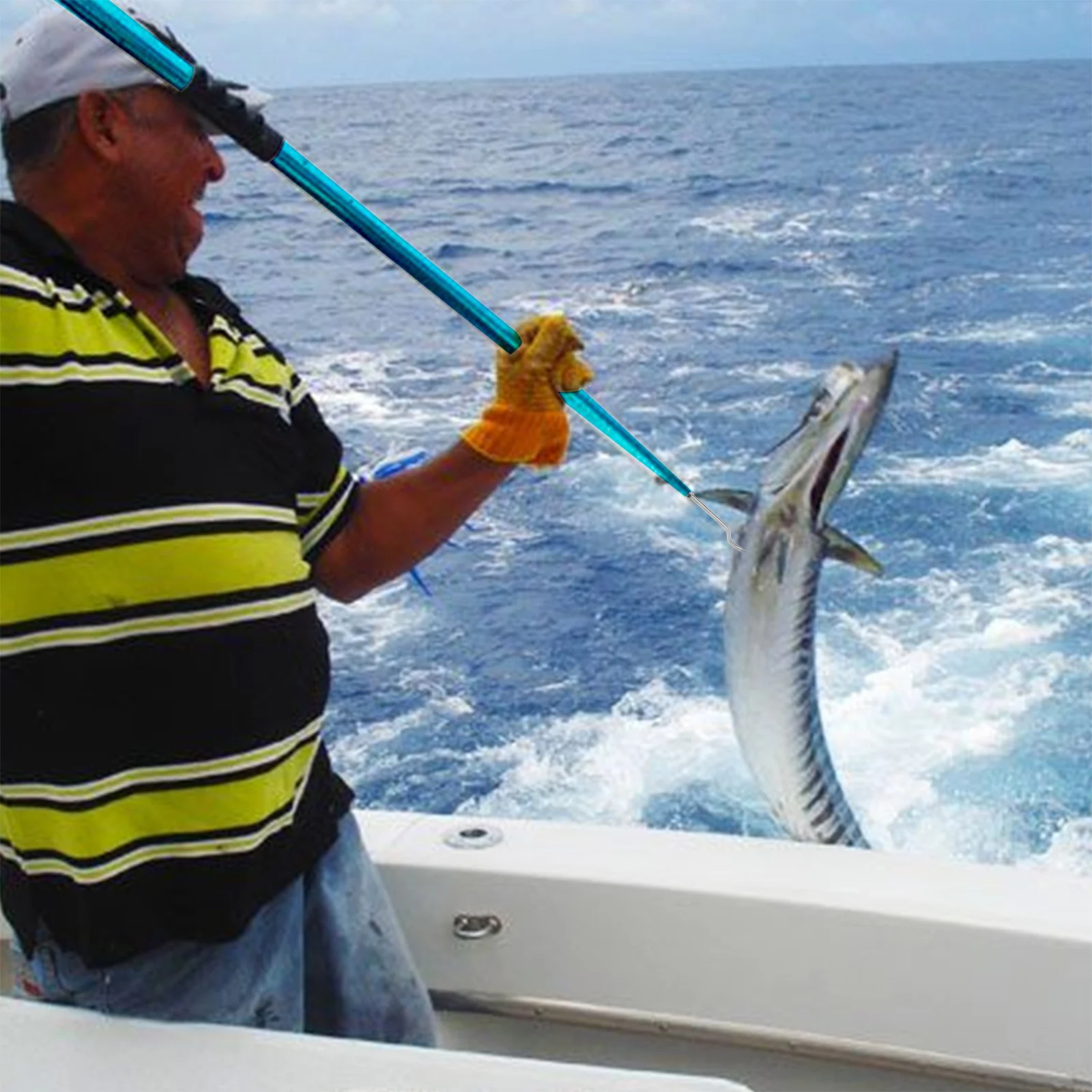 SANLIKE gancho telescópico para peces agua salada – aluminio - imagen 5