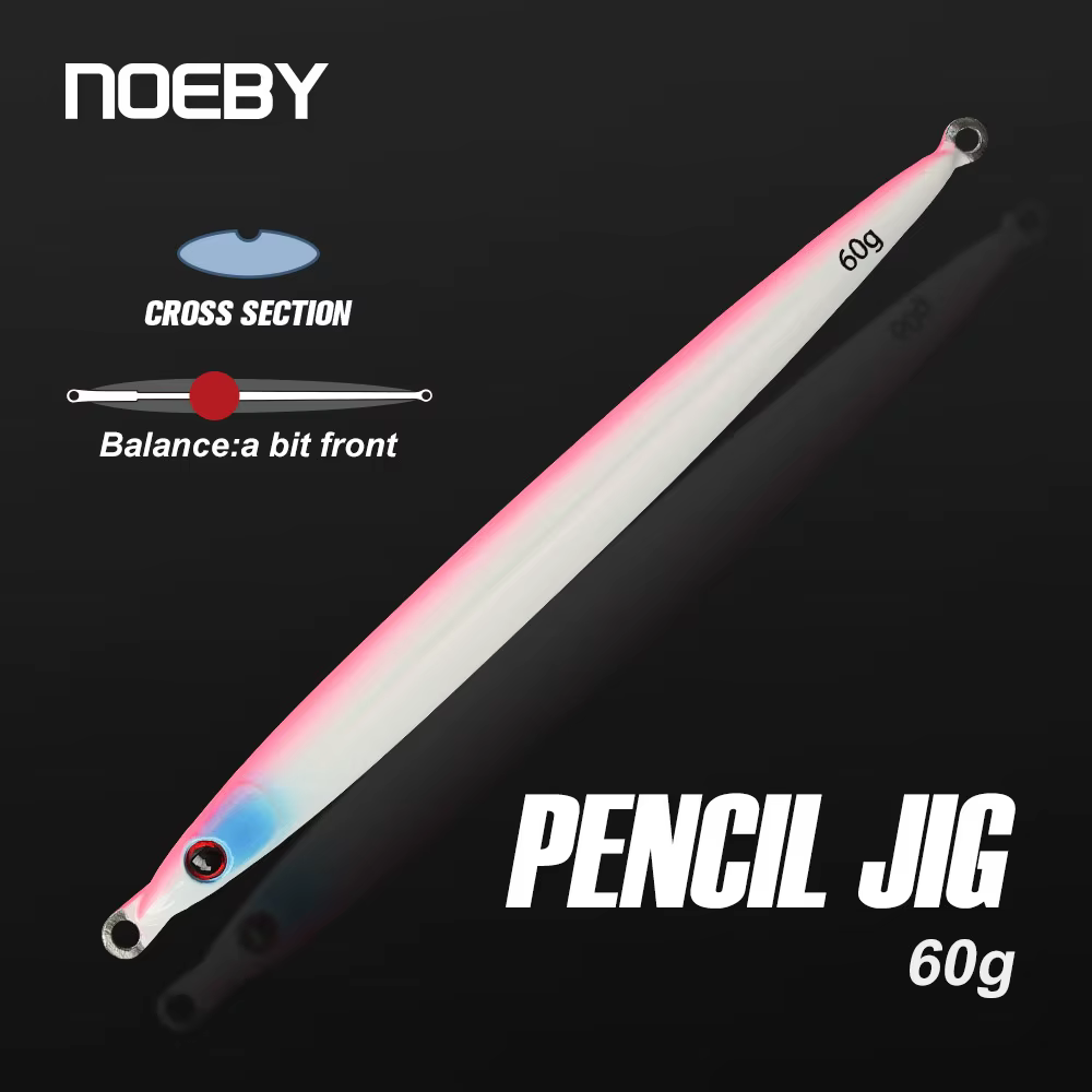 NOEBY Señuelo Jig Lápiz 109mm 60g – Hundido Metal Agua Salada