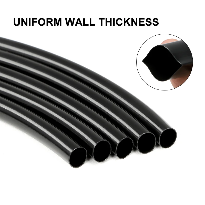 Tubo termorretráctil negro brillante para cables de audio - imagen 4