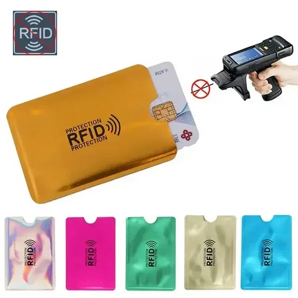 Cartera metálica antirrobo con protección RFID para tarjetas bancarias - imagen 2
