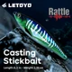 LETOYO Madscad Stickbait lápiz de largo alcance para atún y wahoo