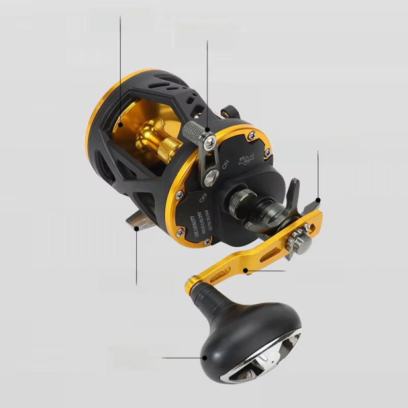 Carrete de pesca AAT30 anti-reversa de bobina metálica para agua salada - imagen 3