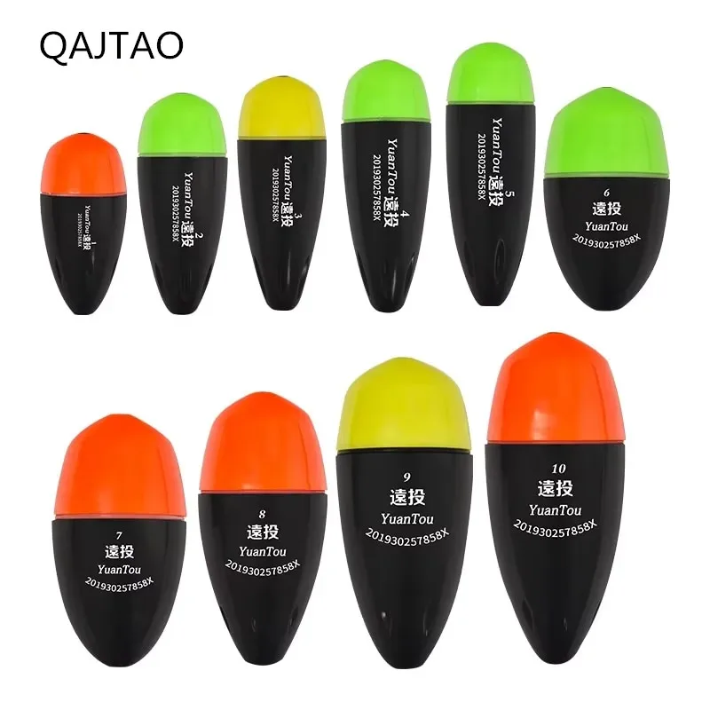 Bobber Flotadores de Pesca Luminosos Impermeables Rojo y Verde