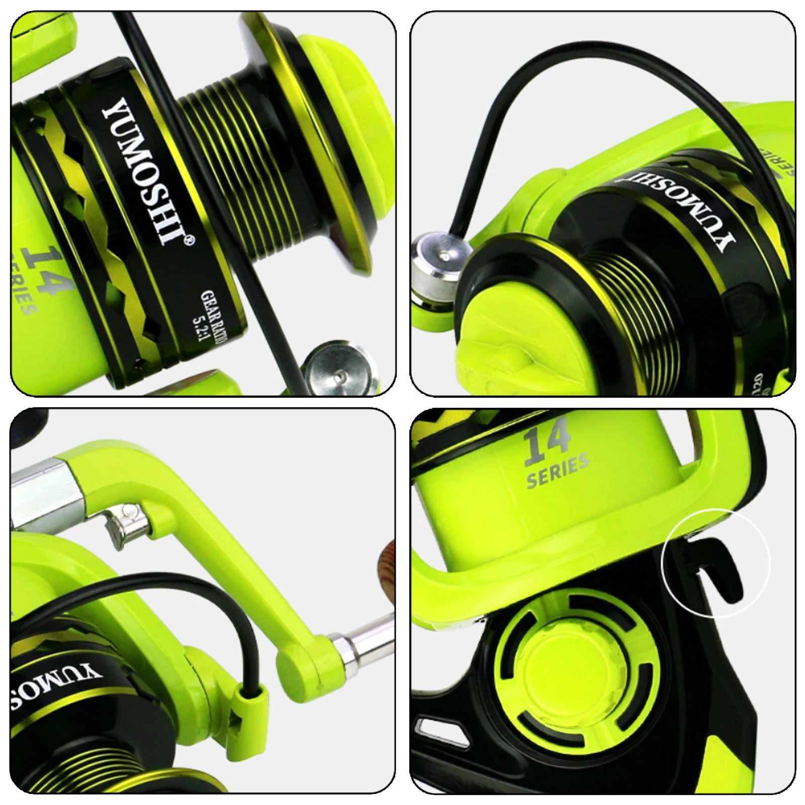 FREE FISHER Carretes ultraligeros de alta velocidad spincast - imagen 4