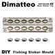 Molde de plomos tipo frijol Dimatteo DIY para pesca - imagen 2