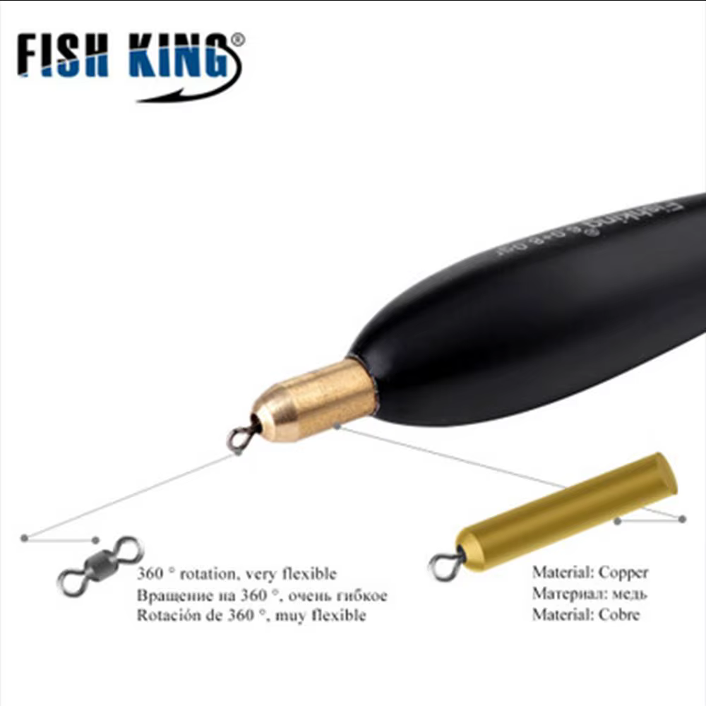 Flotador Bobber madera Paulownia 8g-10g para carpa - imagen 2