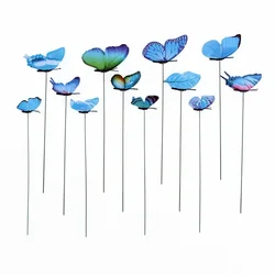 Estacas decorativas con mariposas para macetas y jardín