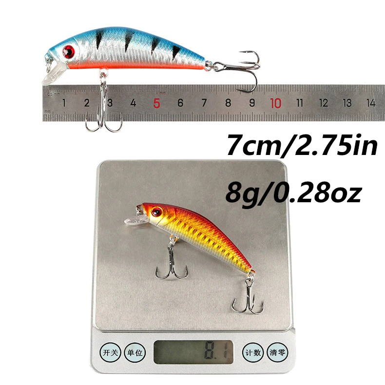 Señuelo flotante Minnow Crankbait – Wobbler para pesca de carpa - imagen 5