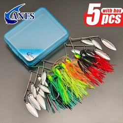Spinnerbaits ANFS de metal duro para lubina, trucha y salmón
