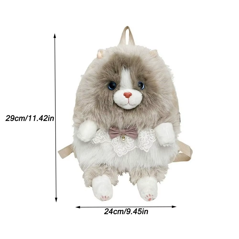 Mochila Anime de Gato con Cremallera – Correa Ajustable para Uso Diario - imagen 4