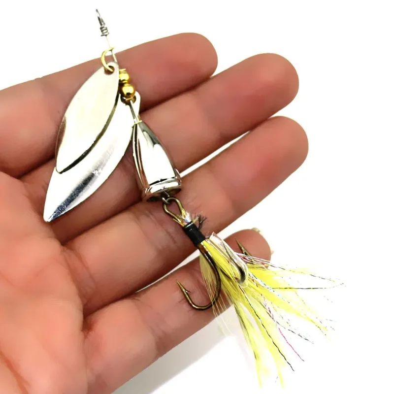Señuelo de metal con lentejuelas para lances largos agua dulce y salada - imagen 3