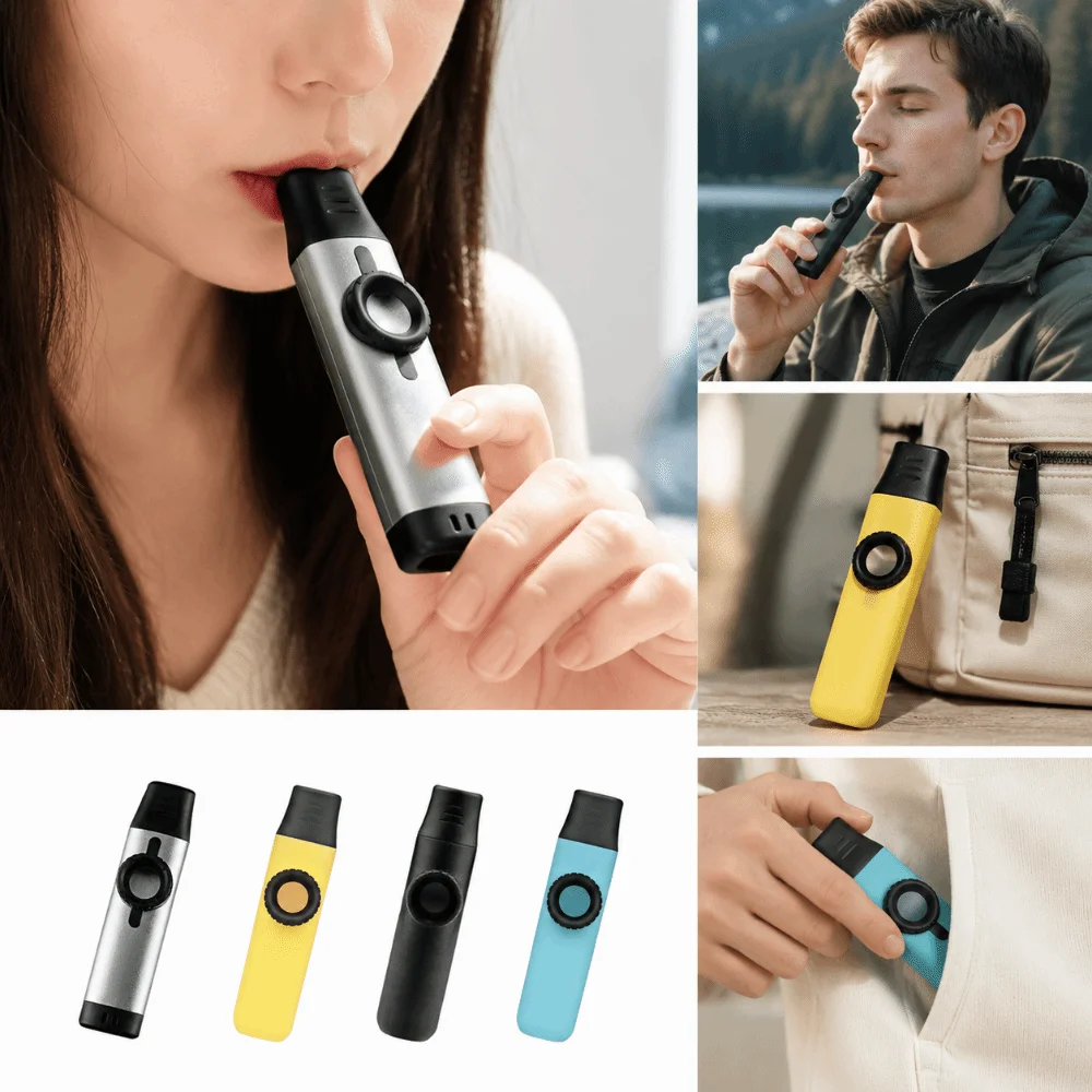 Kazoo portátil de resina con cordón fácil para niños - imagen 5