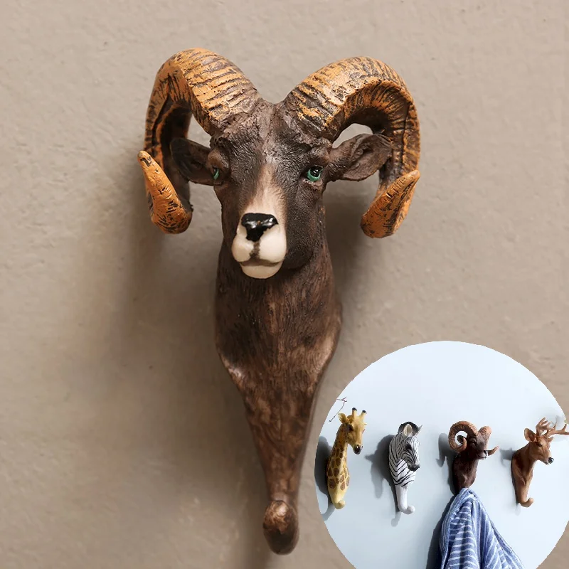 Perchero Vintage de resina para pared – Gancho decorativo estilo retro - imagen 4