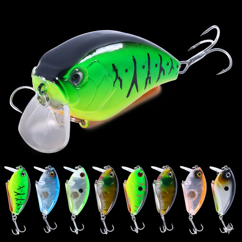 Crankbait buceo 6 cm 17 g – Wobbler profundo para lubina y lucio - imagen 5