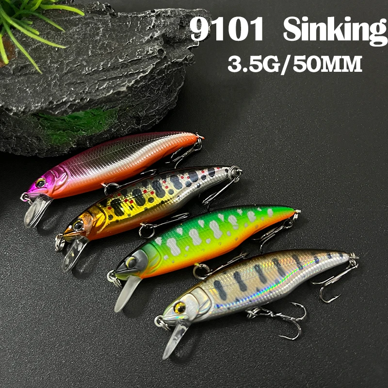 Señuelo Minnow hundimiento lento para lucio, trucha y lubina - imagen 2