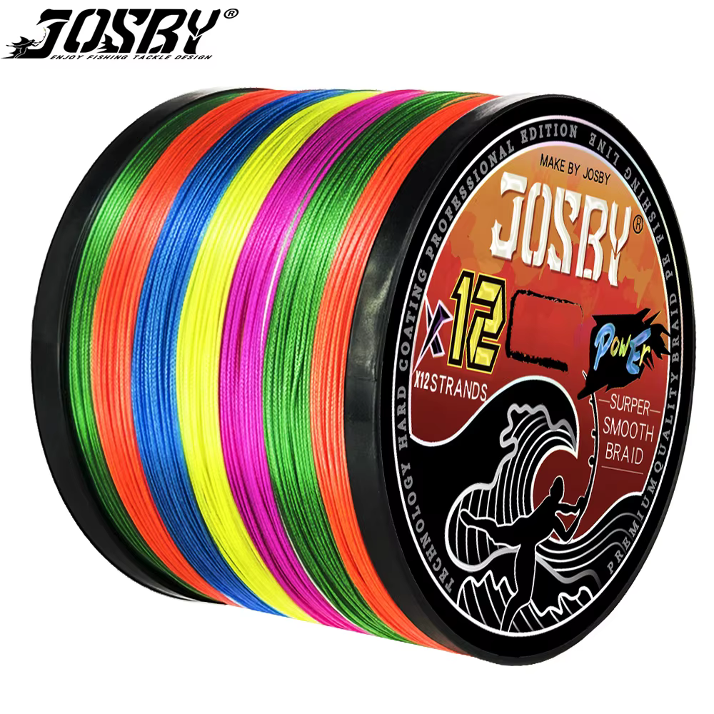 Sedal trenzado JOSBY PE 12 hebras 25-120LB agua salada