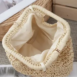 Bolso bandolera de paja para playa y viajes