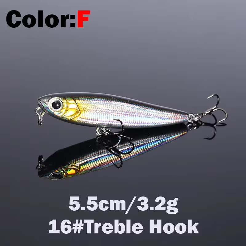 Señuelo lápiz Swimbait Jerkbait flotante para lubina en superficie - imagen 2