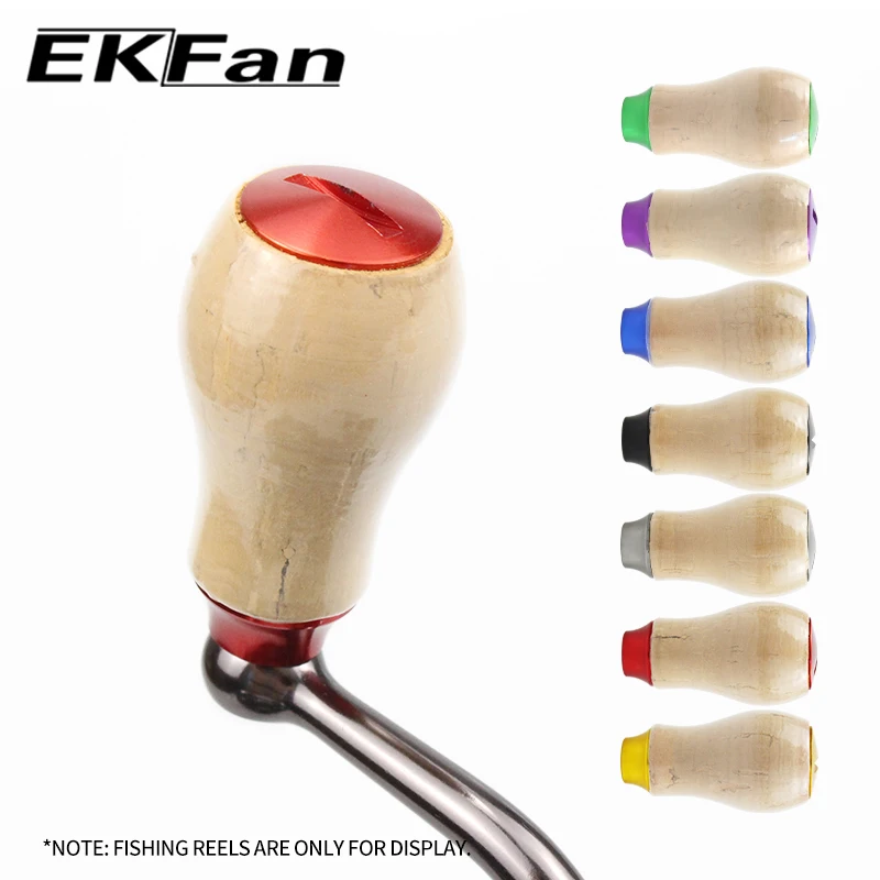 Perilla de carrete EKFan Cork corcho para spinning y baitcasting - imagen 3