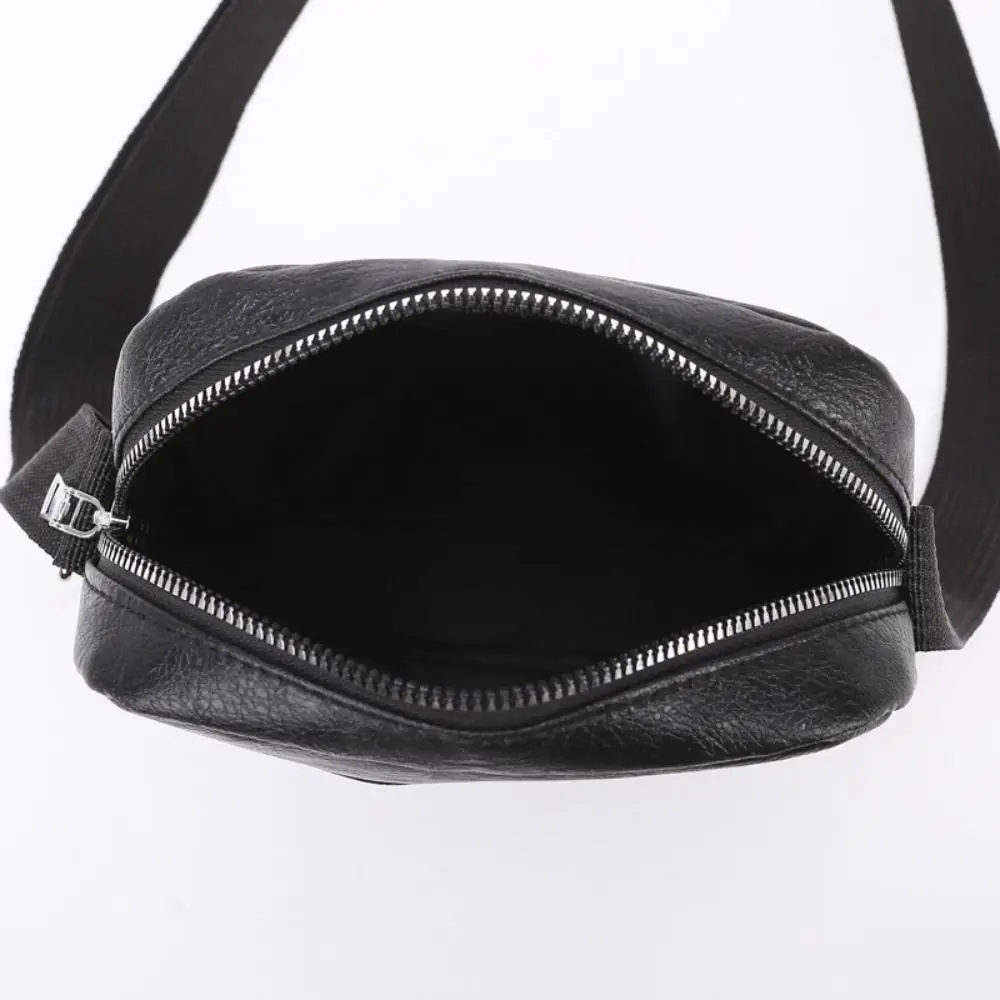 Bandolera impermeable de piel sintética hombre negro gran capacidad exteriores - imagen 4