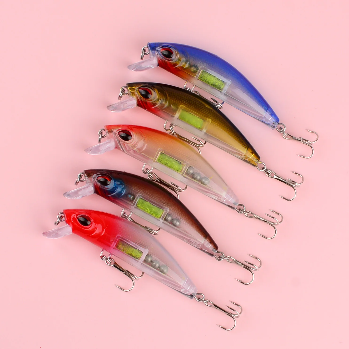 Señuelo jerkbait minnow hundimiento oscilante negro - imagen 3
