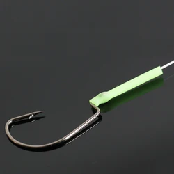 Anzuelos triples PD – Vástago ancho con vaina luminosa para mar