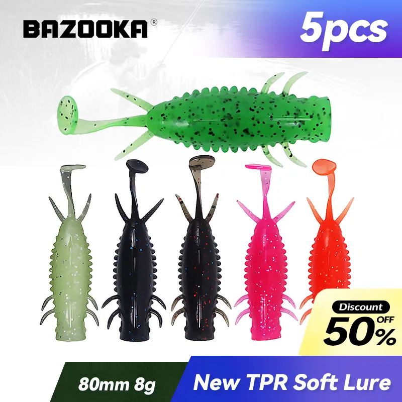 Cebo blando Bazooka para lubina y lucio – Vinilos de silicona para jigging